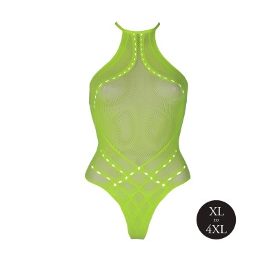 Body with Halter Neck - Neon Green - XL/XXXXL